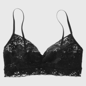 HOLD Xhilaration Black Lace a Bralette Crop Top XS