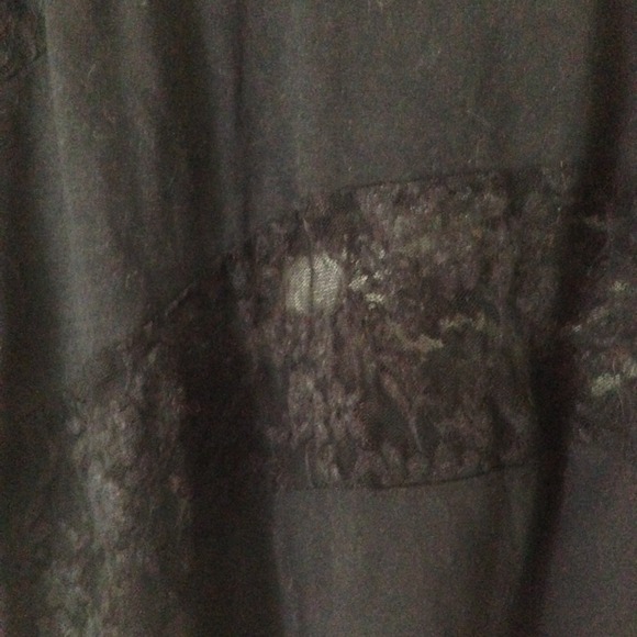 LF Millau See Thru Black Loose Lace Crop Top XS-M - Picture 3 of 3