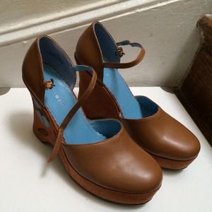 Tommy Hilfiger wedge ankle strap heels