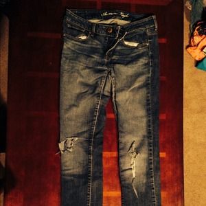 Destroyed American Eagle Jeans