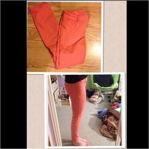 Coral jeans
