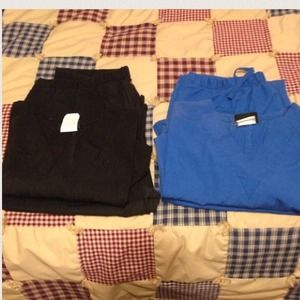 One Pair of Black Scrubs.