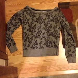 Animal print pullover