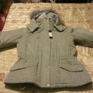 Grayish warm coat good deal