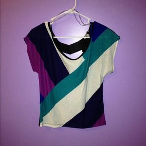 A bold striped design t-shirt