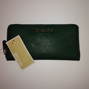 MK wallet green