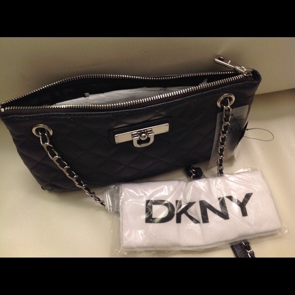 AUTHENTIC DKNY handbag small gray color - Picture 2 of 3