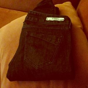 Express jean legging black 0S