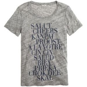 J. Crew Cheers Graphic Tee