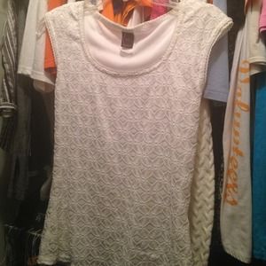 White Dressy Tank Size Med