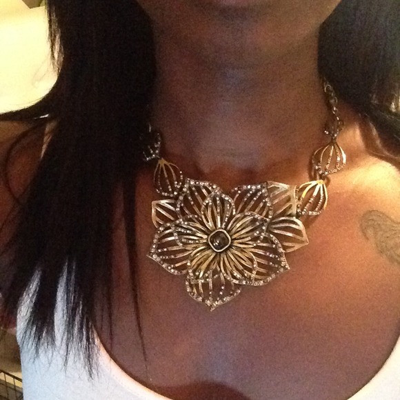 Pale gold necklace