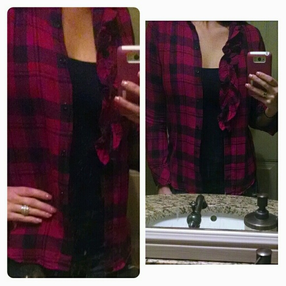 Reserved for @haleycnelson- Gap Plaid Shirt (s/m) - Picture 3 of 4