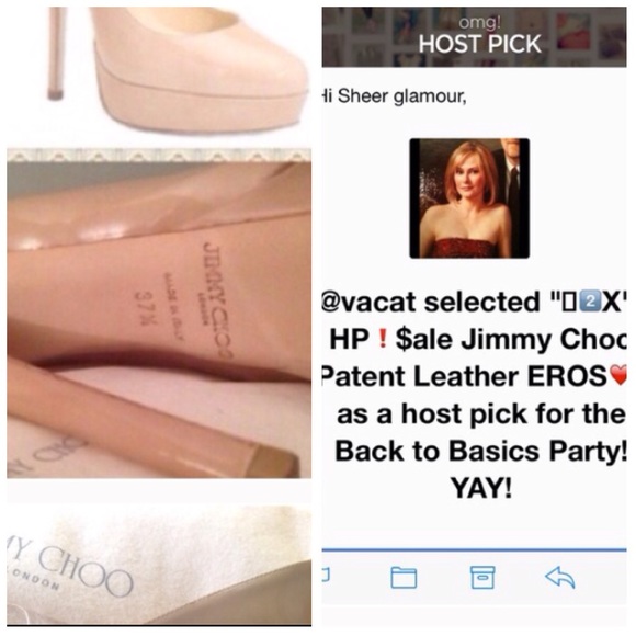 4⃣XHP👠LOWEST‼️ Jimmy Choo Leather Pump EROS Heels - Picture 2 of 4
