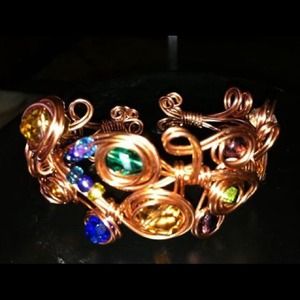 "SOLD" Wire wrapped bracelet.