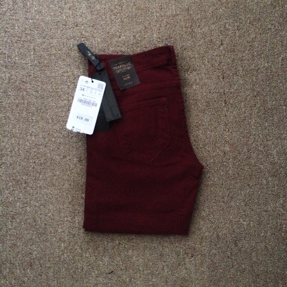 Zara Jeans - Zara burgundy jeans Zara Jeans - Zara burgundy jeans