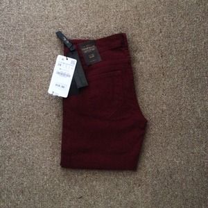 Zara Jeans - Zara burgundy jeans Zara Jeans - Zara burgundy jeans