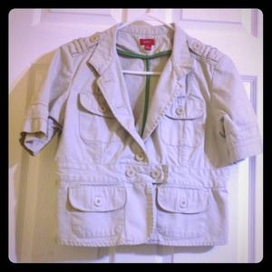 Beige Missimo cropped Blazer