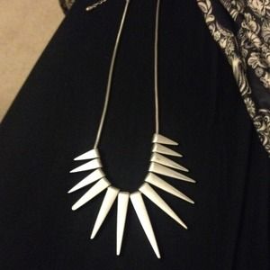Silver Spiked Necklace