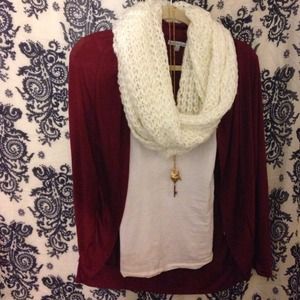 Burgundy cardigan