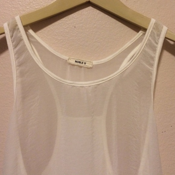 Chiffon Shear Tank Top - Picture 2 of 3