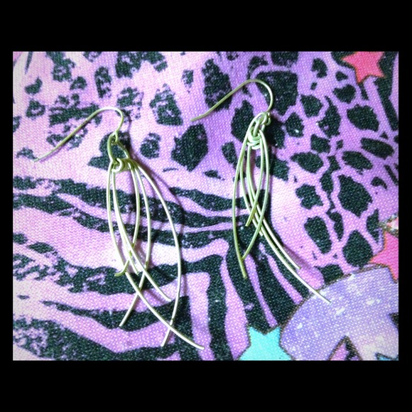 Dainty chains drop earrings