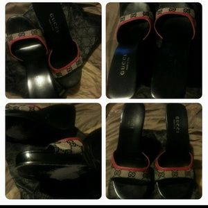 Authentic Gucci Wedge Tessuto