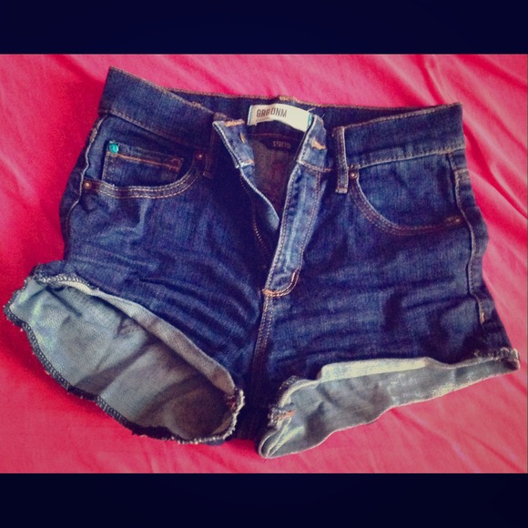 Denim high rise shorts - Picture 1 of 2