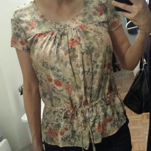 Zara size S floral blouse