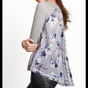 VS chiffon back sweater