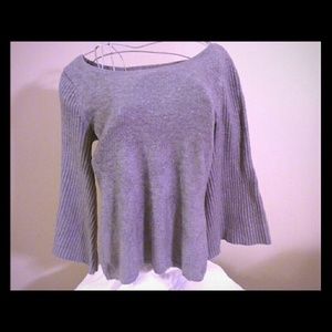 Chelsea & Theodore grey metallic sweater