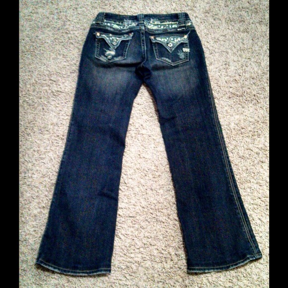 Miss Me Camo Bling Cutout Jeans