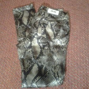 Vegan Python Skinny Pants