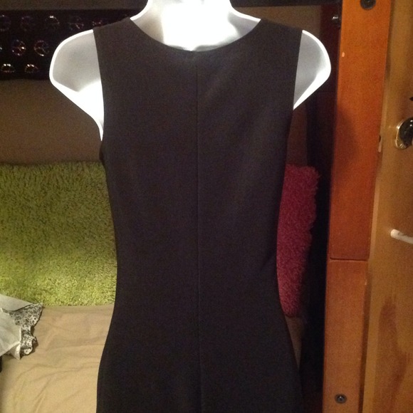 Vintage Xoxo stretch dress sexy long black sz S will also fit M - Picture 3 of 3