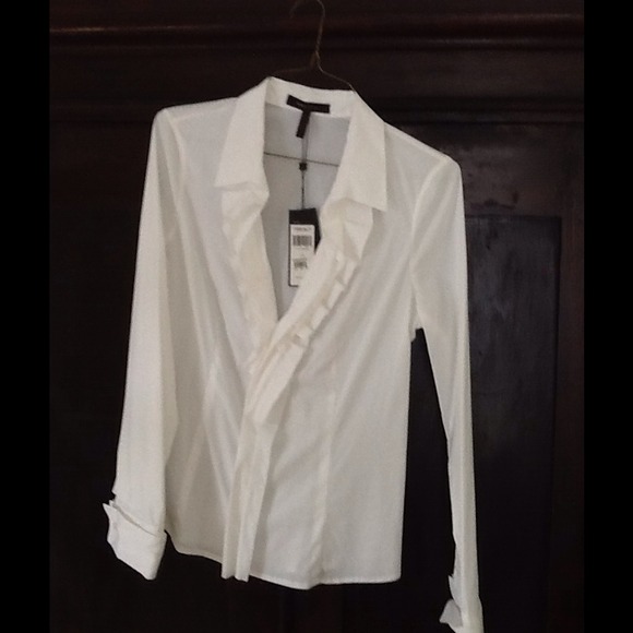 BCBG Maxazria White Blouse - new with tag LRG