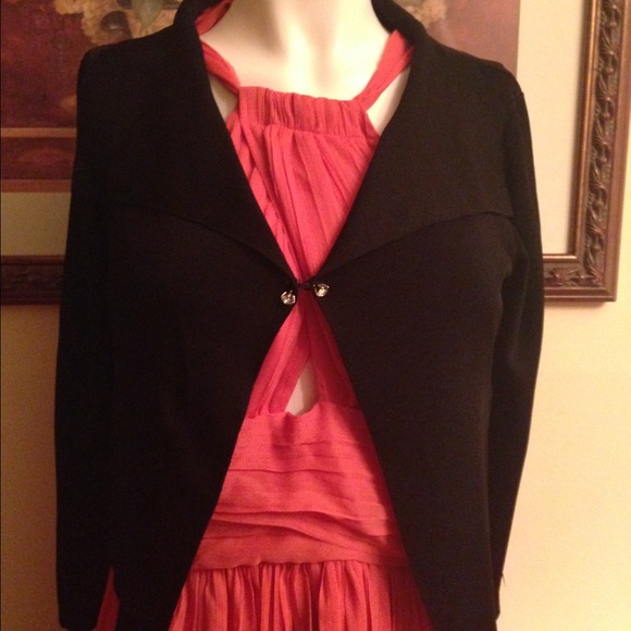 Ann Taylor Black silky bolero
