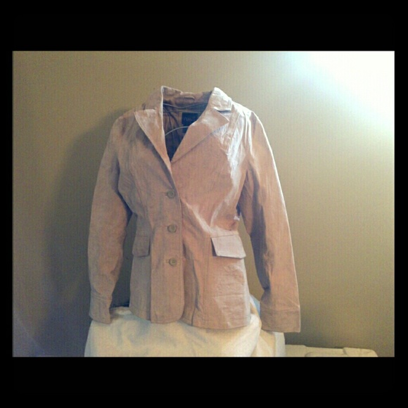RUE 21 Tan ,Leather Jacket, (L)
