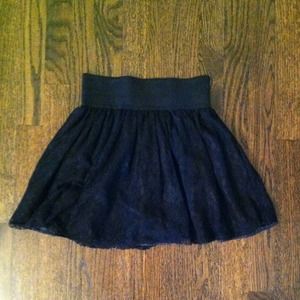 Forever21 black lace skirt