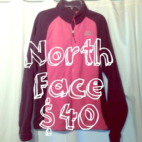 Pink/Grey North Face Fleece