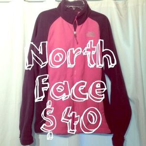 Pink/Grey North Face Fleece