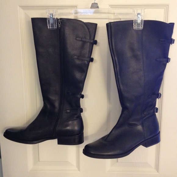 Black riding boots