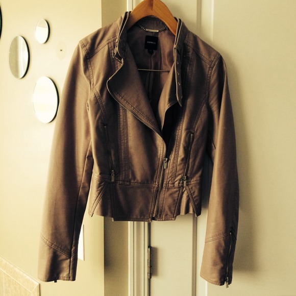 Express Jackets & Blazers - 🚫Bundled🚫 Tan Express leather jacket
