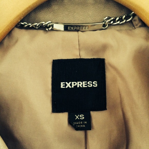 🚫Bundled🚫 Tan Express leather jacket - Picture 3 of 3