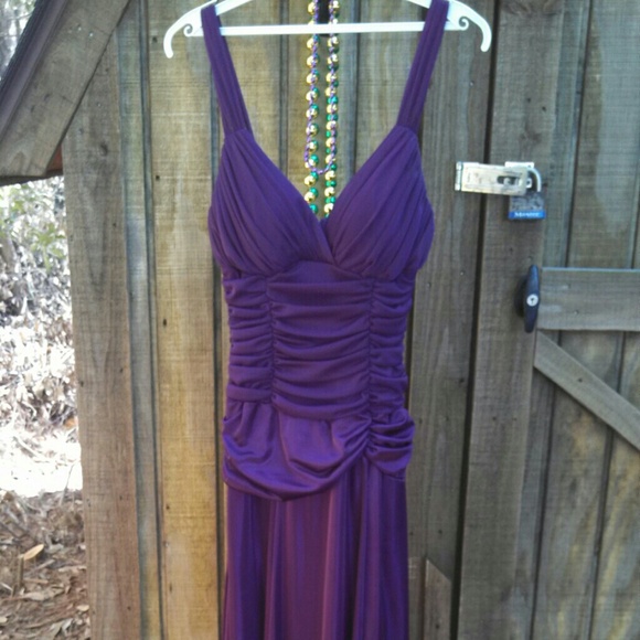 Purple formal gown