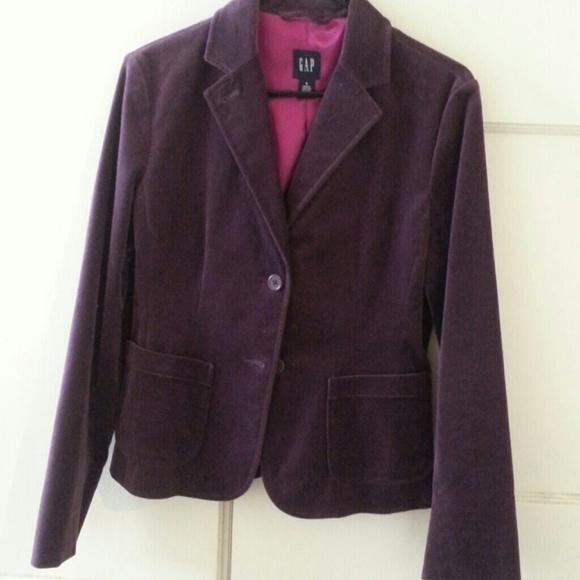 gap velvet jacket