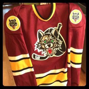 Chicago Wolves AHL hockey jersey, lightweight.