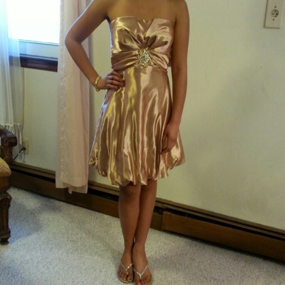 Gold dress