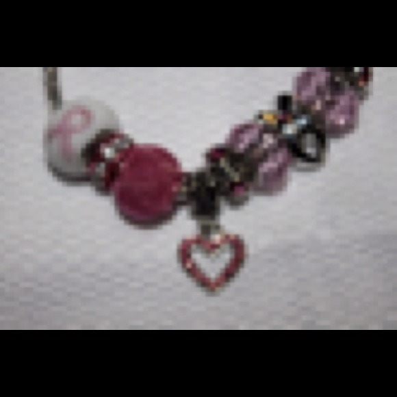 Bracelet, Breast Cancer, beaded - Picture 3 of 4