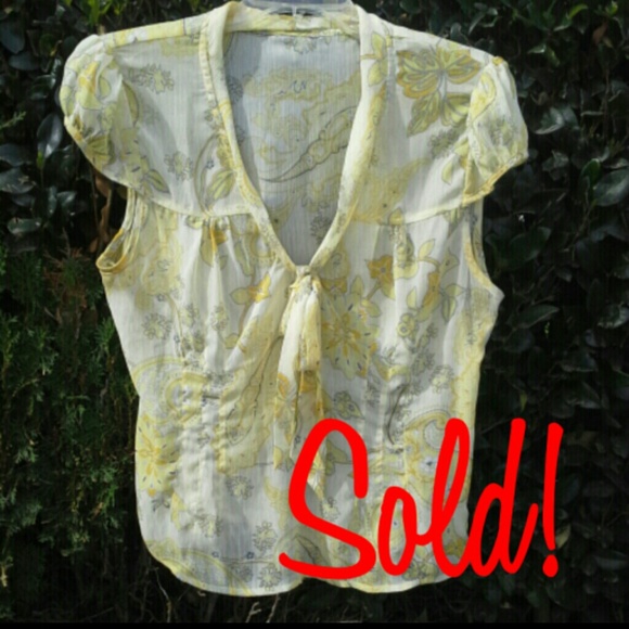 SOLD IN BUNDLE Zinc Yellow Blouse