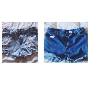 High waisted shorts bundle