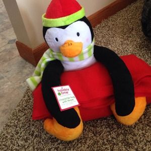 Cute penguin. Comes with blanket!